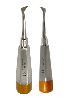 SET of 2 Dental Root Elevator CRYER  # 44 & 45 -GERMAN STAINLESS STEEL
