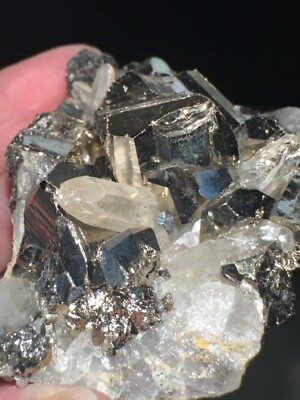 Pyrite Cubic/Quartz Points Specimen,Metaphysical,Crystal,Reiki,Unique,Decor