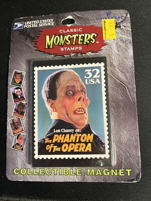 United States Postal Service Magnet Phantom of the Opera Classic Monster Stamps