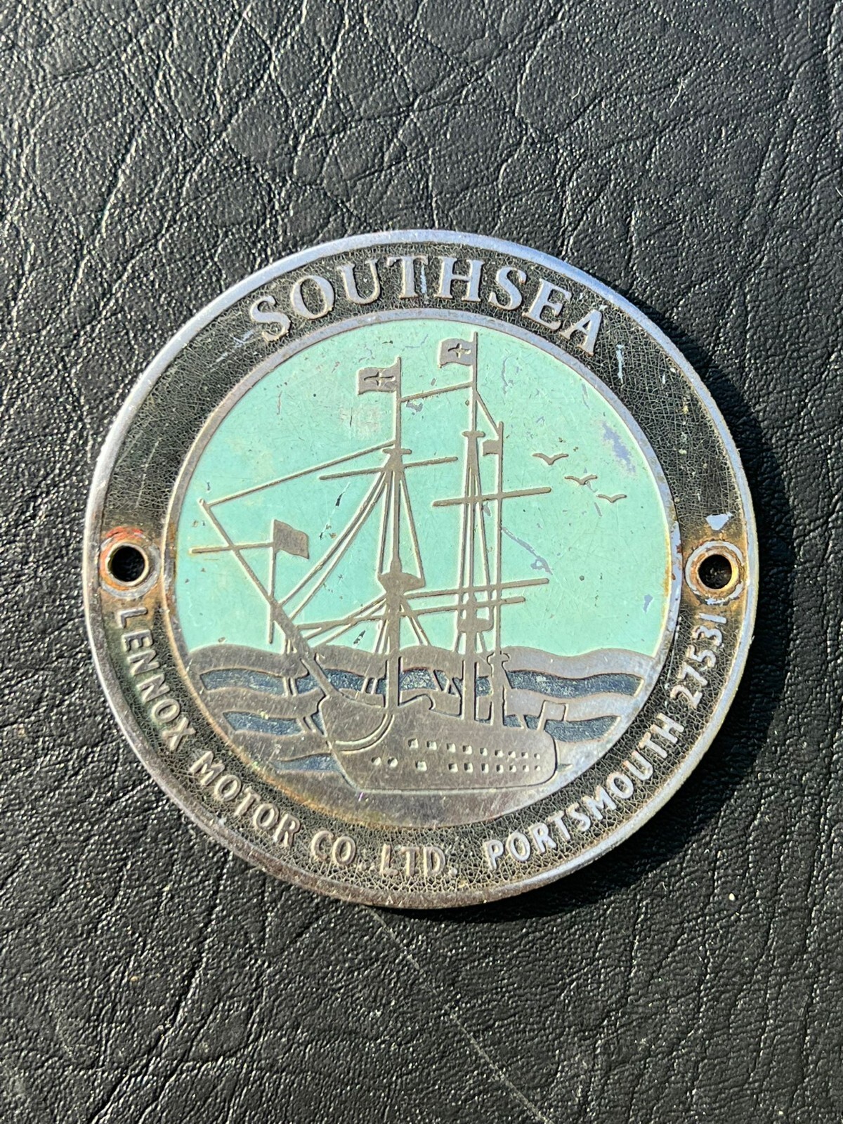 Lennox Motor Company Southsea Portsmouth Automobile Motor Car Badge Emblem