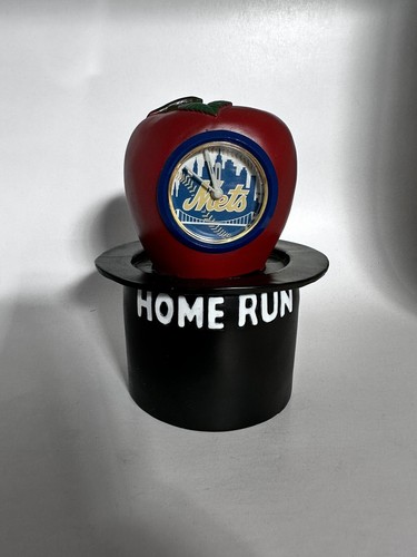 Vintage New York Mets Home Run Apple Clock MLB