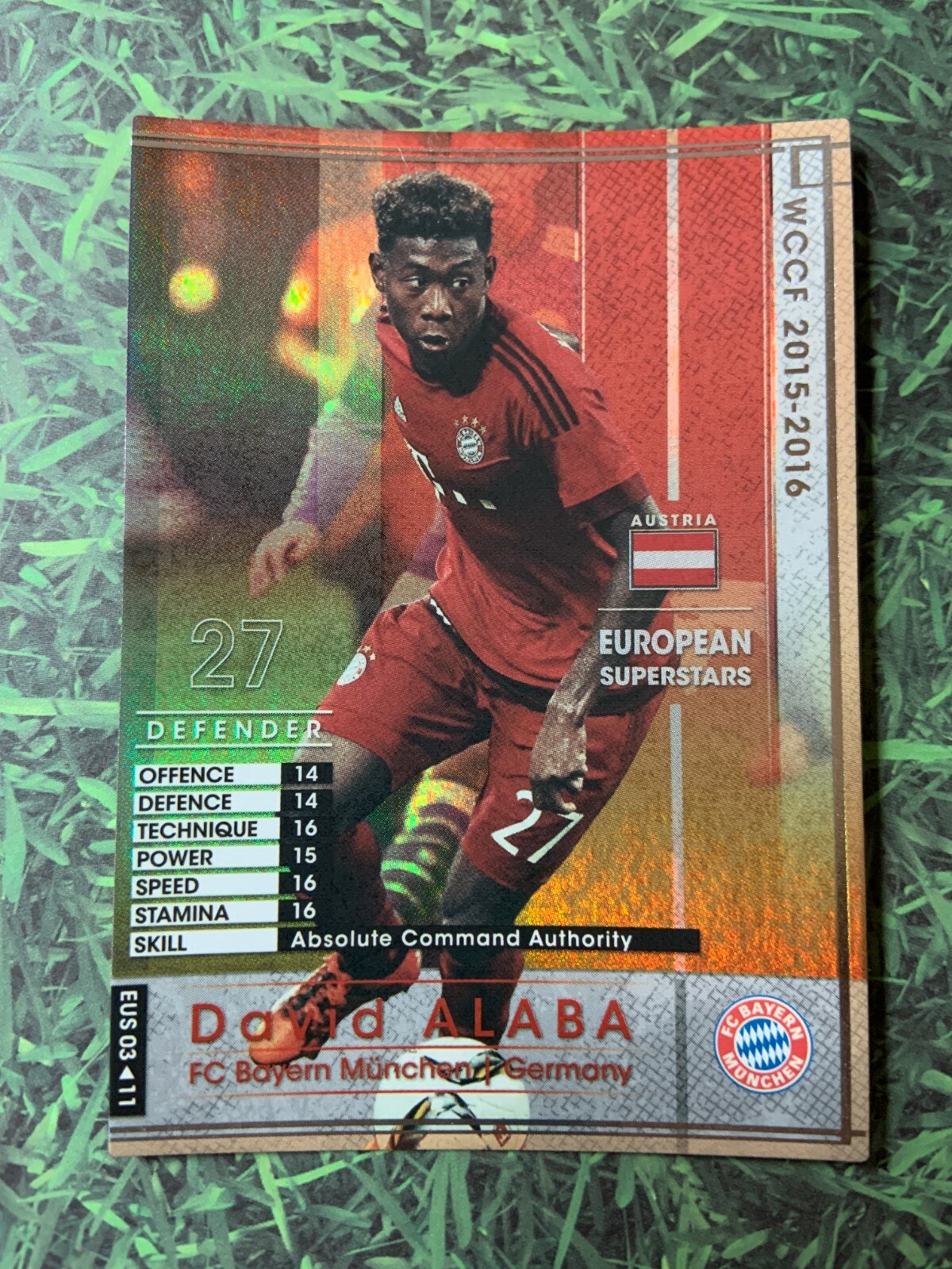 FC Bayern München ALABA 27 バイエルンミュンヘン Panini WCCF