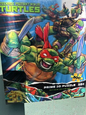 Nickelodeon TMNT (2023) 500pc Prime 3D Puzzle (24 in x 18 in) Model #JX0623