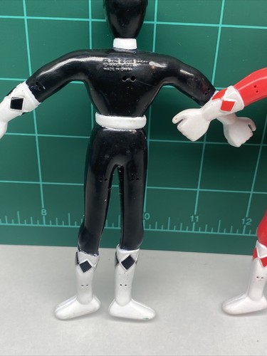 1994 Mighty Morphin Power Rangers 2 Bendable Action Figures Henry Gordy Saban 5"