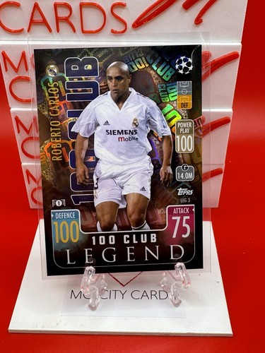 2021 Topps Match Attax Roberto Carlos 100 Club Legend Real