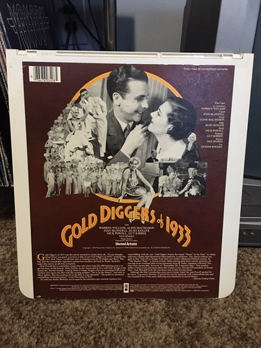 Vintage Gold Diggers Of 1933 RCA CED SelectaVision VideoDisc Tested