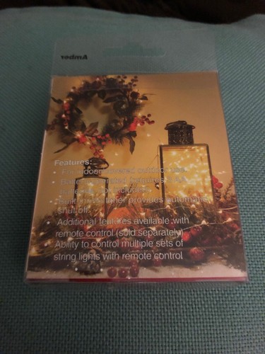 Manor Lane Home Collection Amber Shimmer String Lights 3 ft (1m)