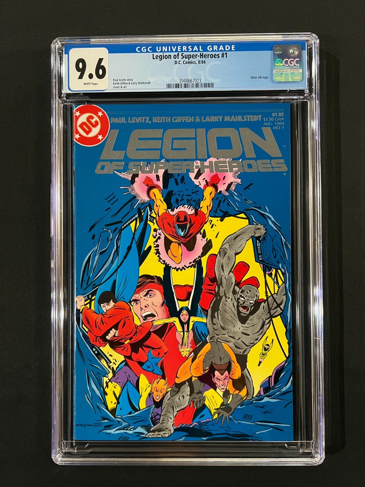 Legion of Super-Heroes #1 CGC 9.6 (1984) - Silver ink logo