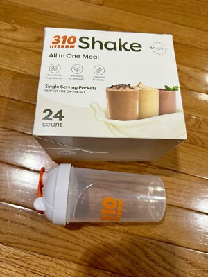 ( 24 COUNT) 310 NUTRITION ALL-IN-ONE MEAL SINGLE SERVING SHAKES Includes Shaker