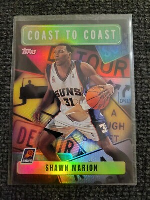2002-2003 Topps Refractor Shawn Marion Coast To Coast #CC13 Phoenix Suns 