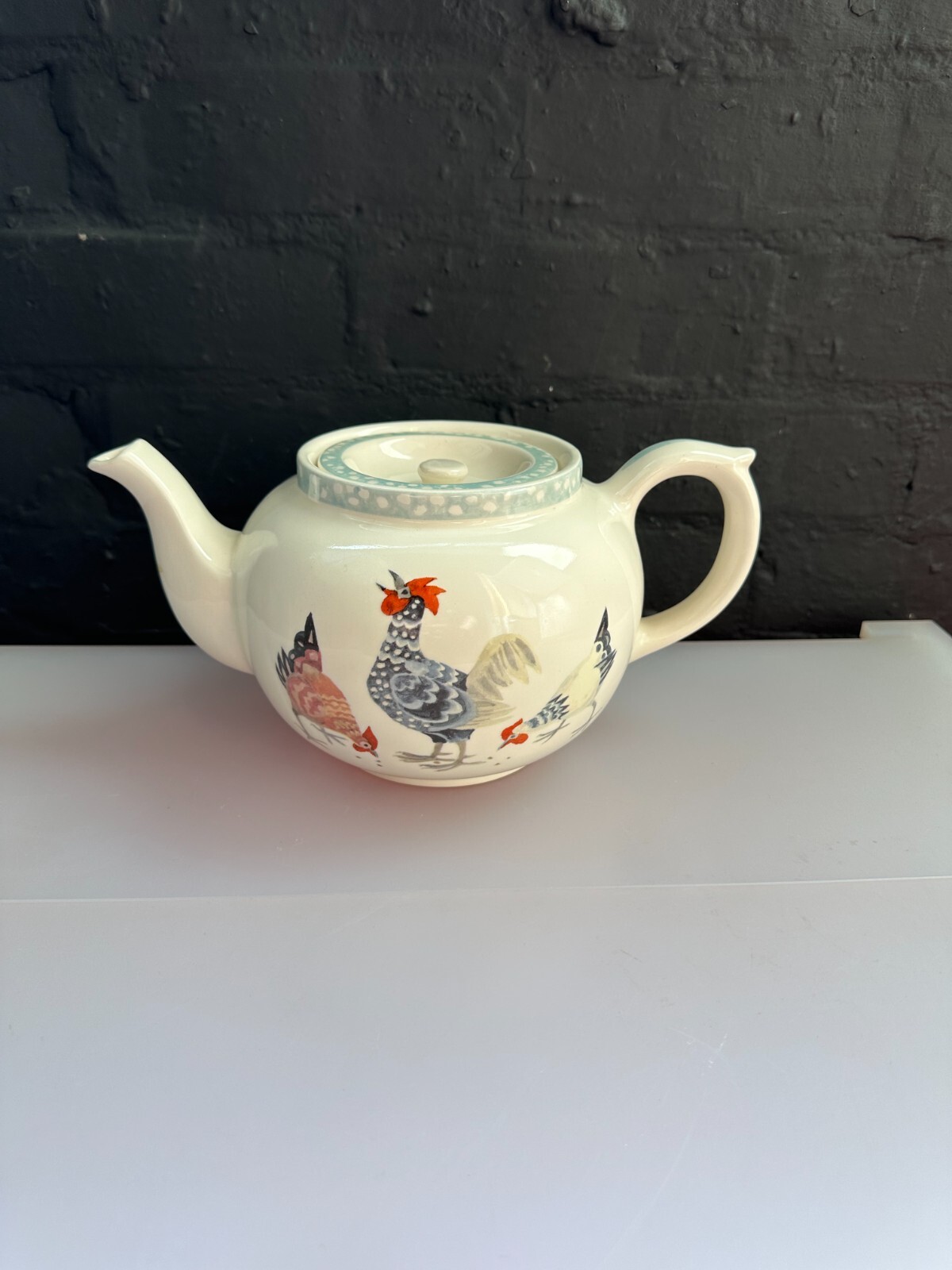 Burleigh Pure English Creamware Rosie's Hens Large 2.5 Pint TeapotのeBay