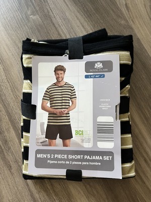 New Mens 2 Piece Short Pajama Set Size L