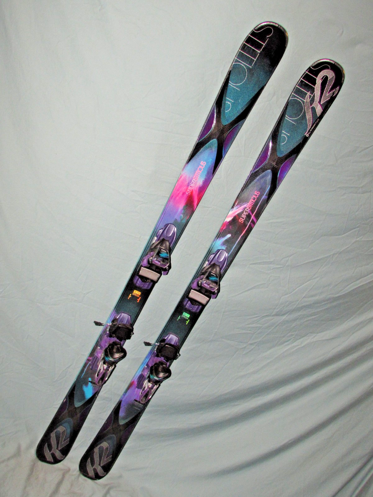 K2 Superstitious women's all mtn skis 160cm w/ Marker 11.0