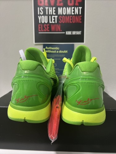 Pre-owned Kobe 6 Protro Grinch Deadstock 2020 - Size 10 - In Green