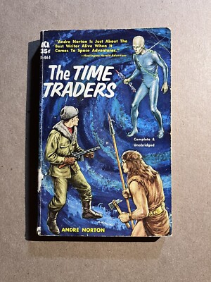THE TIME TRADERS  by Andre Norton vintage 1958 ACE paperback SCI FI