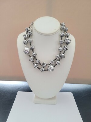 New Premier Designs Jewelry PARADISE 16''-20'' Antiqued Silver Glass Necklace