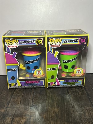 Funko Pop 7 Eleven Black Light Slurpee #193 #194