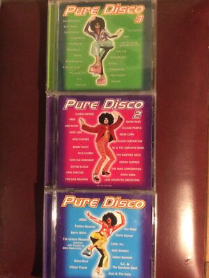 Pure Disco Set Of 3 CD Vol. 1 & 2 & 3 Parliament Abba Kool Chic KC Ross ONJ