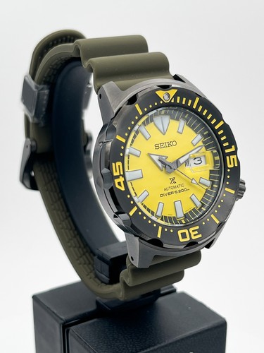 Pre-owned Seiko Prospex Yellow Monster Srpf35k1 Special Edition Model 200m Diver Watch