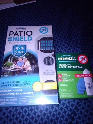 NEW Thermacell Patio Shield HALO Mosquito 15'x15' Zone 60 Hour Repeller MR-XJ