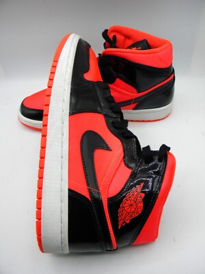 Air Jordan 1 Mid Punch Black High Bubble Gum BQ6472 600 Women's Sz 8
