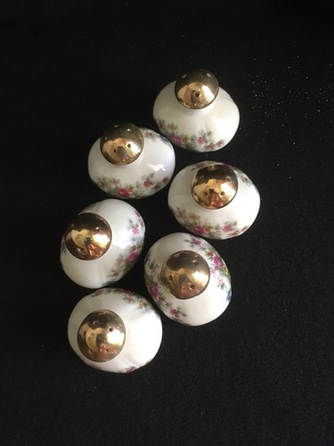 3 Sets Vintage  Porcelain Ceramic Floral Salt & Pepper Shakers