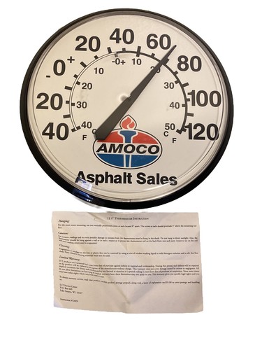 Vintage Amoco Asphalt Sales Thermometer Chaney Instrument Co. Lake ...