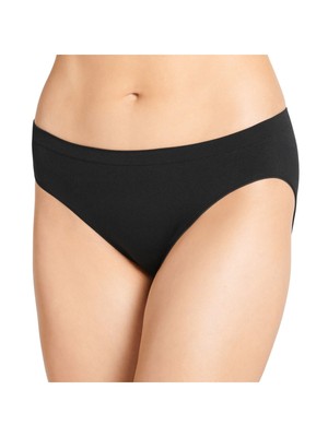 

JOCKEY Intimates, черное нижнее белье бикини средней посадки со средней посадкой, Черный, 2141