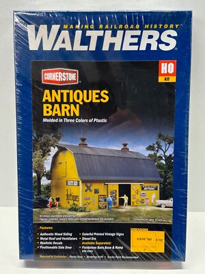 Walthers HO Antiques Barn Cornerstone Kit 933-3339. New!