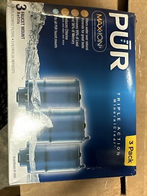 PUR MAX ION Triple Action Mineral Clear Replacement Filter RF-9999, 3-Pack