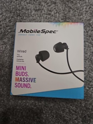 NEW MOBILESPEC STEREO Tiny Child Size EARBUDS MIC MBS10301