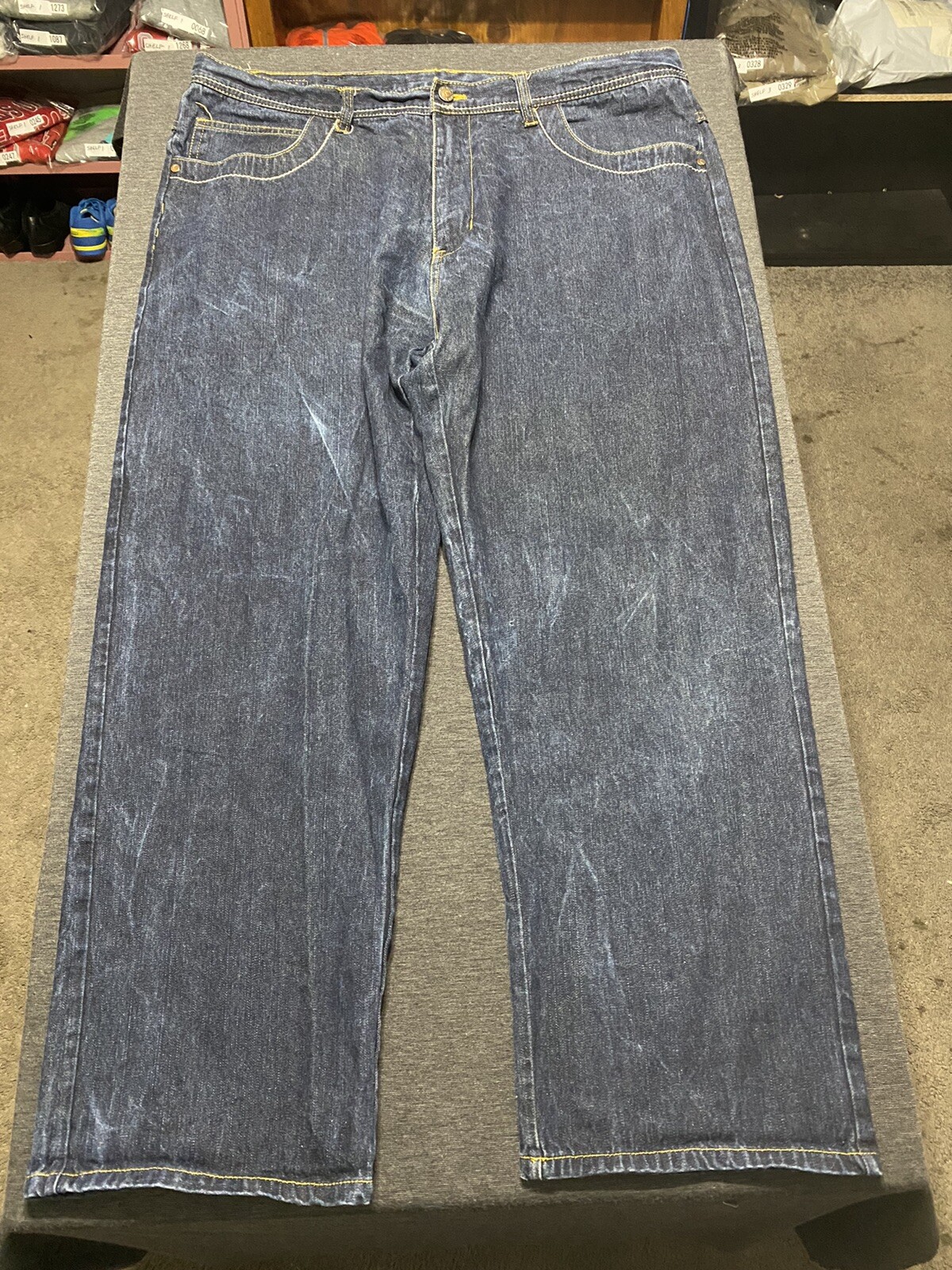 Джинсы Vintage 90s Karl Kani Gold Blue 