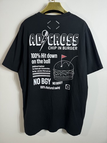 Adidas Adicross Chip-In Burger T Shirt Mens Large Black Golf