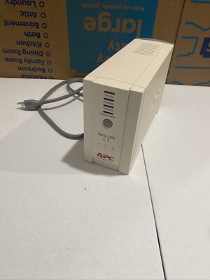 Apc Back-UPS CS Battery Backup System Six-Outlet 350 Volt-Amps BK350