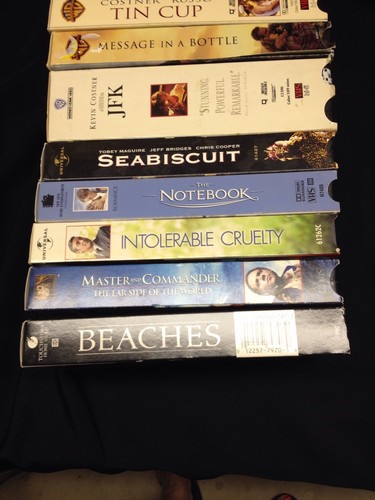 12 VHS Movies: Costner, Crowe & Clooney