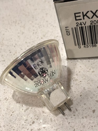 NEW EKX GE Quartzline C271 1000314 JCR 24V 200W Projector Lamp Light Bulb NIB!