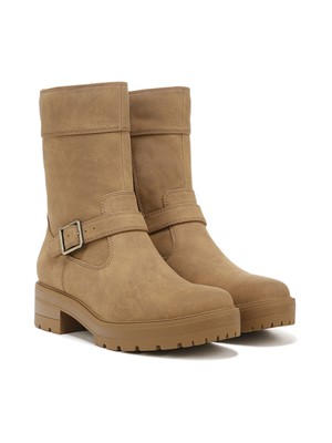 SOUL BY NATURALIZER Женские коричневые ботинки Newport с круглым носком на блочном каблуке 6,5 Вт