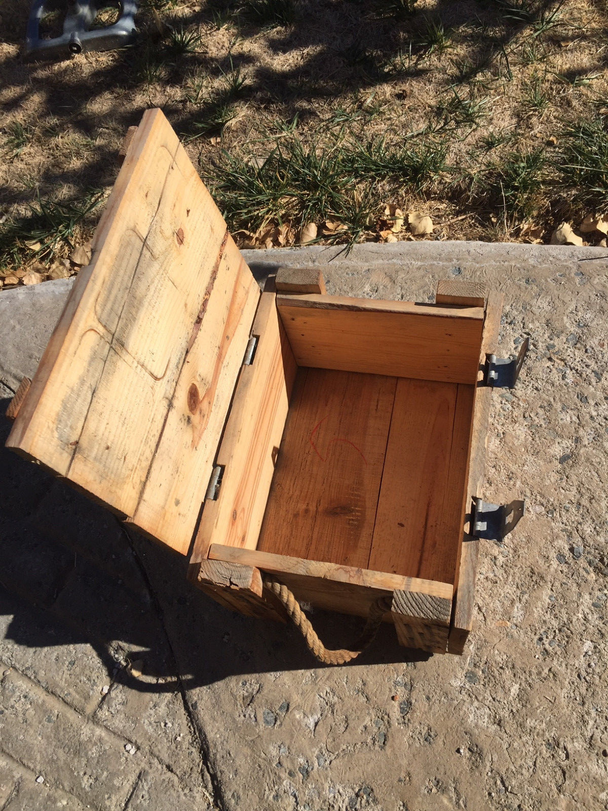 Vintage Wooden US MILITARY AMMO CRATE