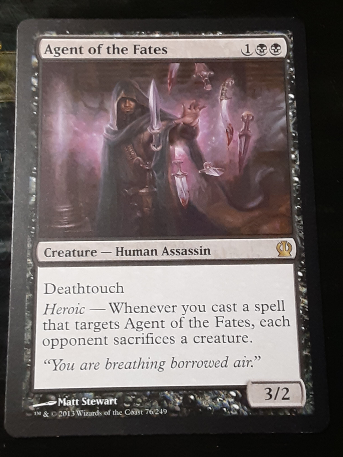 Agent of the Fates 1x FOIL THS MTG Theros Rare MINT black Agent of the Fates 1x FOIL THS MTG Theros Rare MINT black
