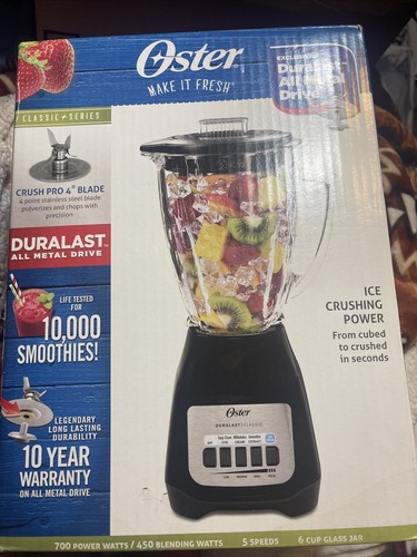 Oster Classic Series 8 sp. Blender, 700 Watt, 4 blades, all