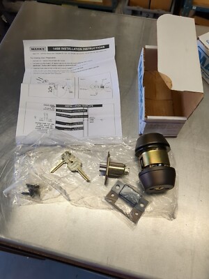 LOCKSMITH NEW Marks GRADE 1 Double Cyl Deadlatch 145M/10B 2 3/8''BS