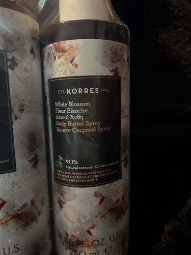 KORRES White Blossom  Body Butter Spray And Shower Gel
