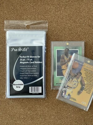 (25) Pro Safe 35/75pt Perfect Fit Sleeves & (5) Ultra-Pro 35pt One Touch
