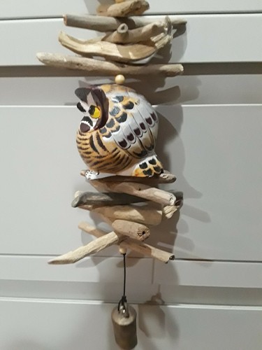 Cohasset Petite Barn Owl Bell Wind Chime CH596 new