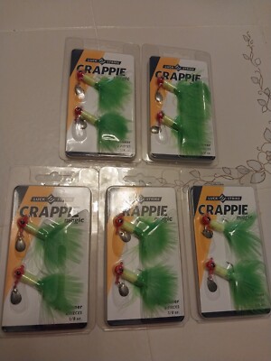 Nos Luck E Strike Crappie Magic Jig Spinner 5 Packs Total