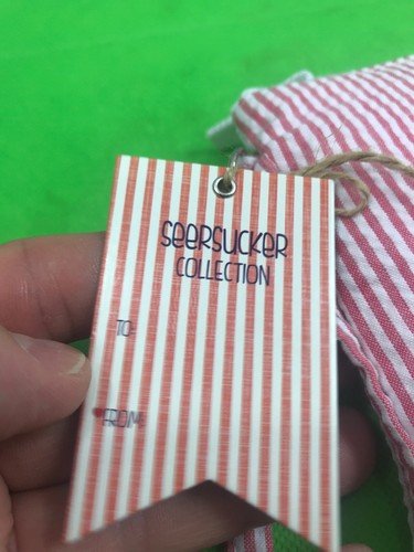 Palm Beach Crew Seersucker Mini Collection Pink NEW Great For Monogramming