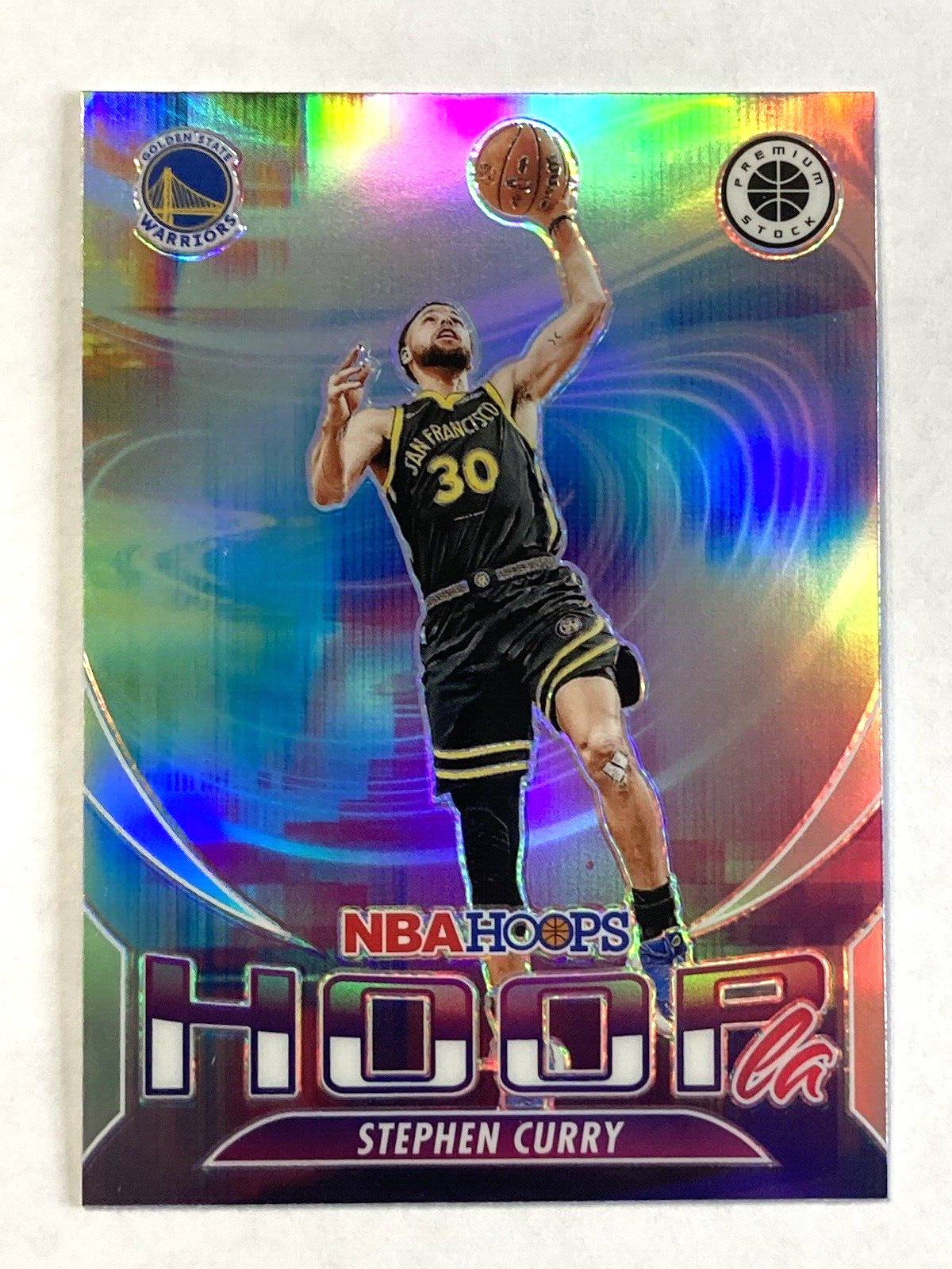 2023-24 Panini Premium Stock Stephen Curry Hoopla Silver