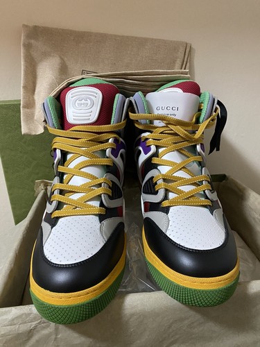 【送料&関税込】Gucci Chunky Demetra Sneakers Gucci Basket Demetra Gg Supreme Canvas Sneaker White Green