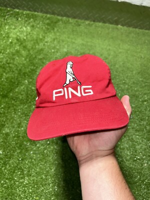 Ping Golf G2 Si3 Baseball Red Strapback Hat Cap