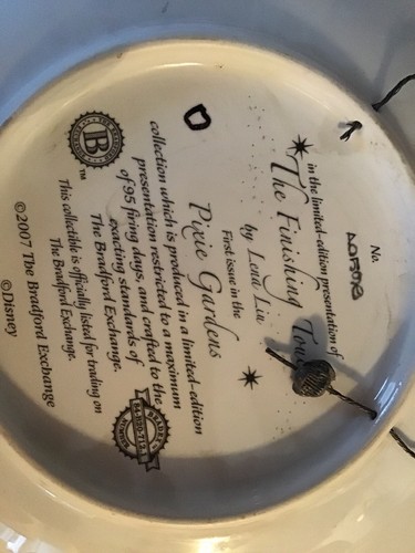 Tinkerbell Fairy Plate Lena Liu Disney Flower Budding Beauty Wall Art Home Decor